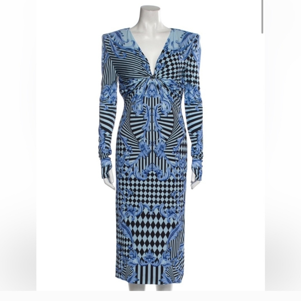 NEW RARE Versace Geometric Dress - Picture 2 of 7